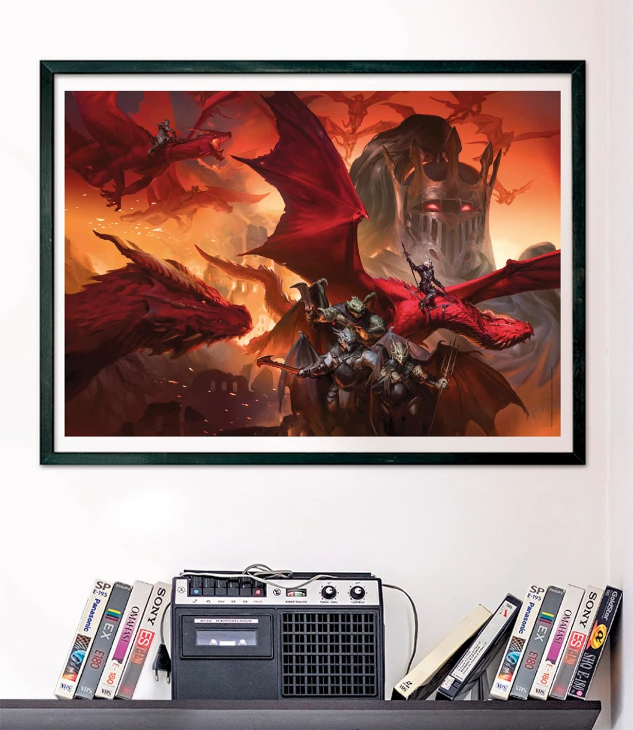 Clementoni- Puzzle Dungeons & Dragons L'ombra della Regina dei Draghi - 1000 Pezzi