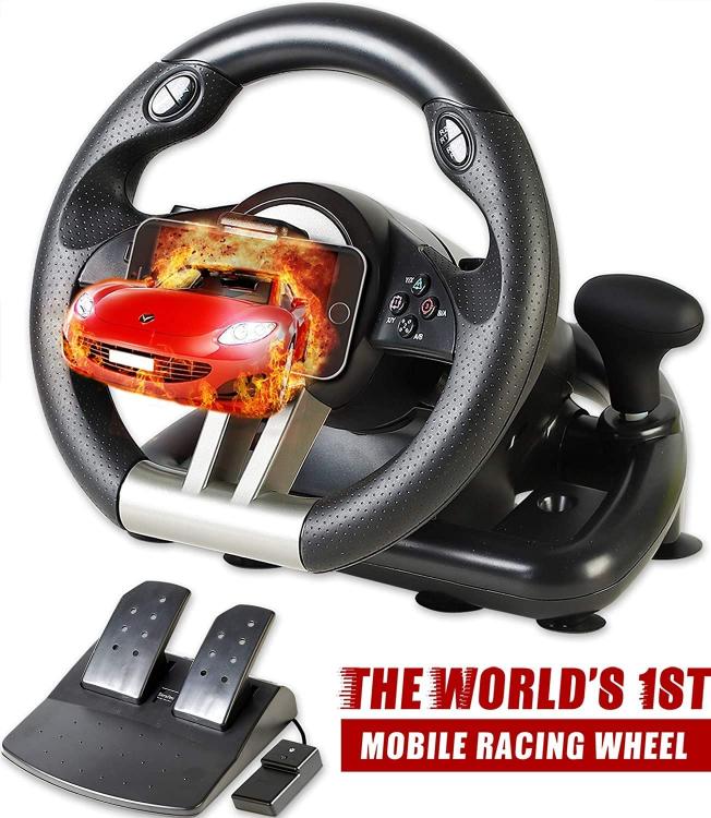 Serafim Volante Racing Wheel R1+ Gioco Guida Ps4 Xbox One Switch Pc Ios Android