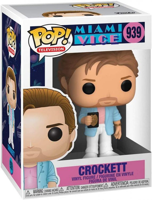 Funko Pop Movies Crockettmiami Vice 939 Vinyl Action Figure Television Statuetta