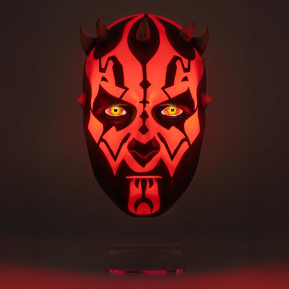 Paladone - Star Wars Darth Maul Light – Lampada da viso a LED, montaggio a parete o da scrivania, luce USB o alimentata a batteria, per camera da letto, set di giochi e collezionisti