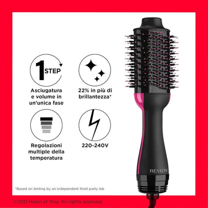 Revlon - One-Step Spazzola Elettrica Asciugacapelli E Volumizzante Piastra 800W