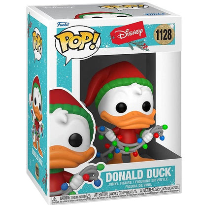 Funko Pop ! Disney Holiday - (1128) Donald Duck Vinyl Paperino Figure 9Cm Natale