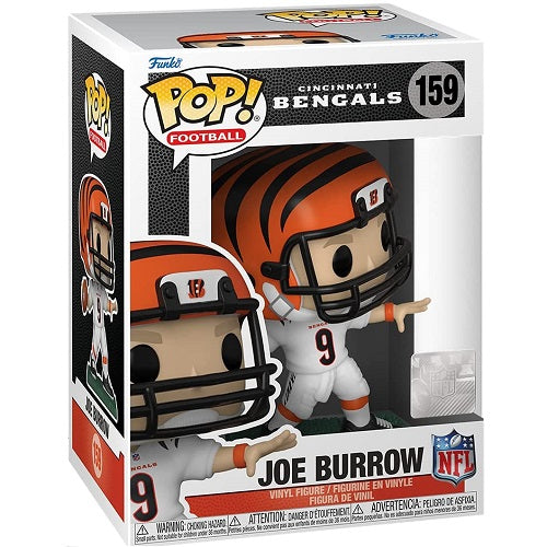 Funko Pop ! Nfl Bengals (159) Joe Burrow Home Uniform Football Vinyl Usa Figure