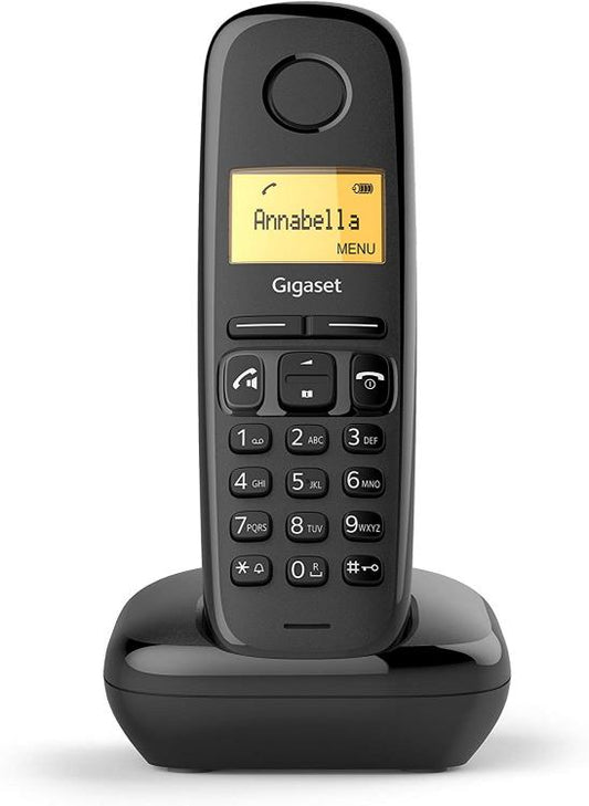 Telefono Cordless Siemens Gigaset A270 Portatile Ufficio Casa Hotel Nero