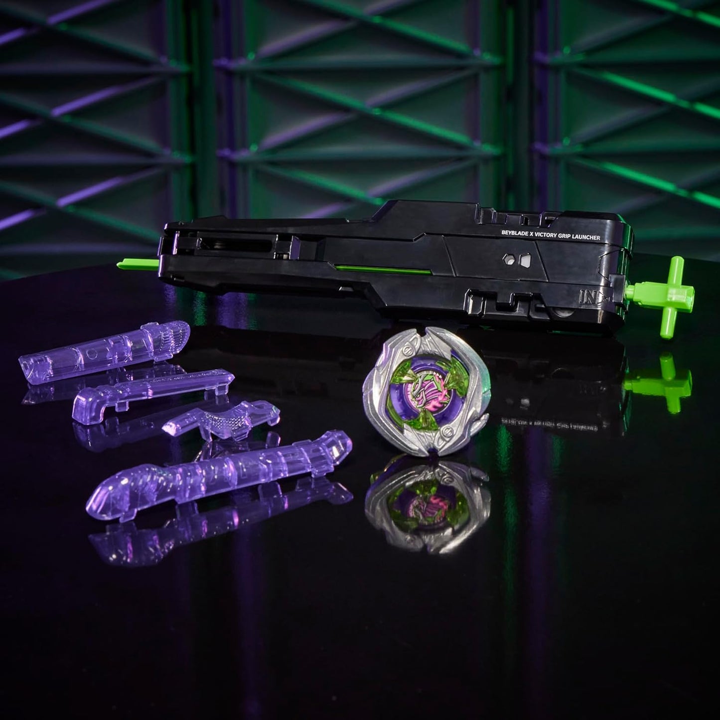 Hasbro - Beyblade X  (Deluxe Launcher Pack Top) Set Lanciatore Victory Rotaz. Dx