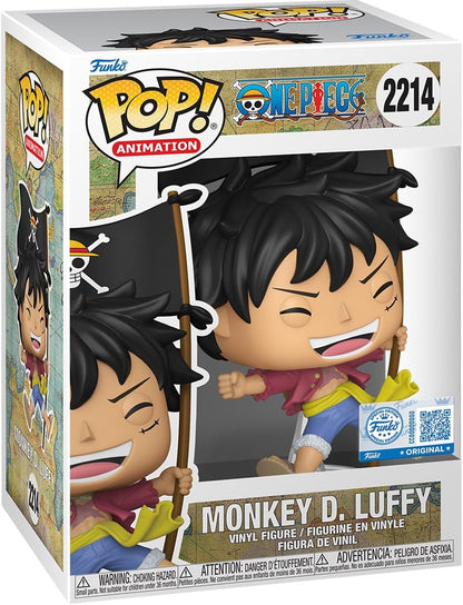 Funko Pop! Animation: One Piece - (2214) Monkey D. Luffy W/ Flag Special 9cm