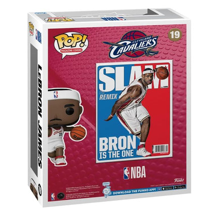 Funko Pop ! Basketball Magazine Cover Slam Nba - (19) Lebron James Cavaliers 9Cm