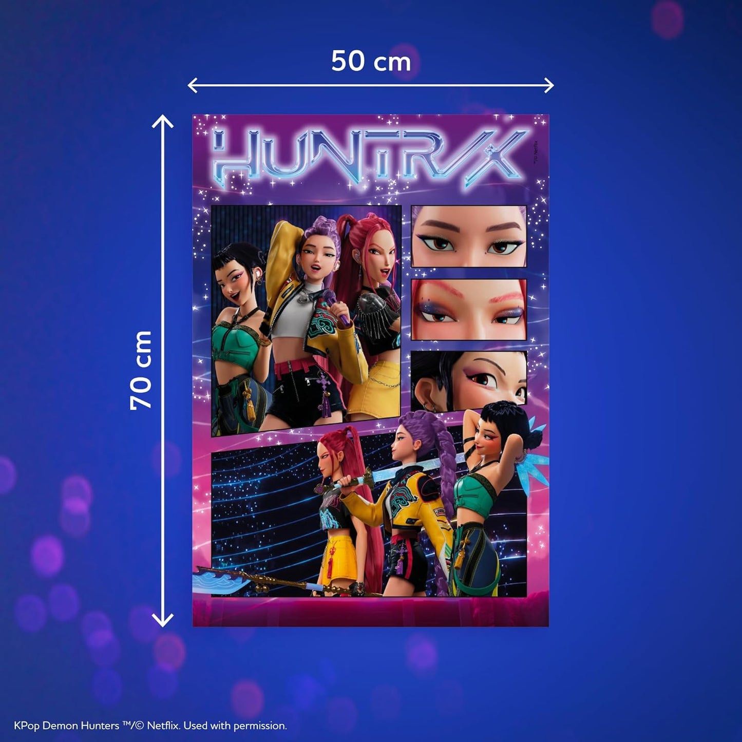 Clementoni Puzzle KPop Demon Hunters Huntrix 1000 Pezzi Puzzle Adulti + Poster Incluso