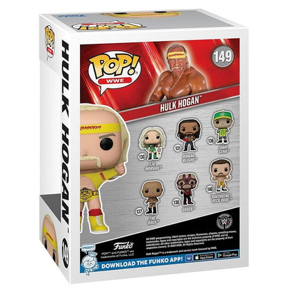 Funko Pop ! Wwe - (149) Hulk Hogan W/Belt Lottatore Wrestling Vinyl Figure 9Cm