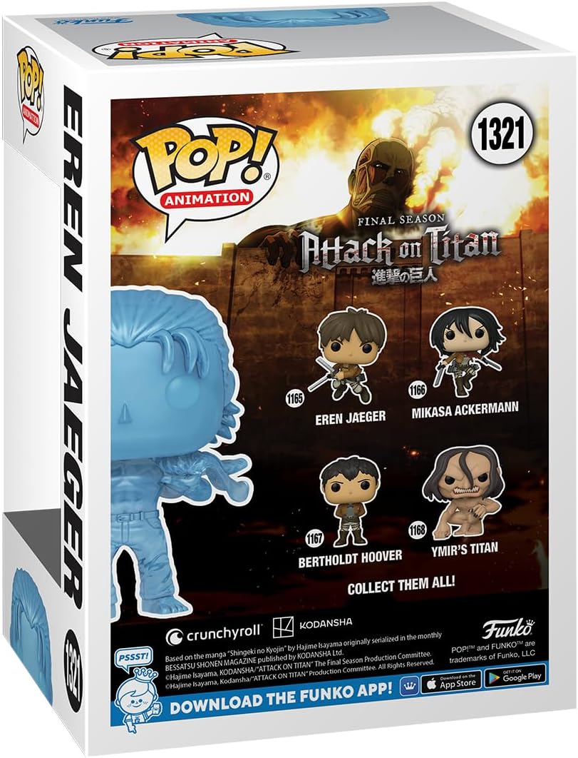 Funko Pop! Tees: Attack On Titan (1321) Eren Yaeger T-Shirt (L) + Vinyl Figure 9cm
