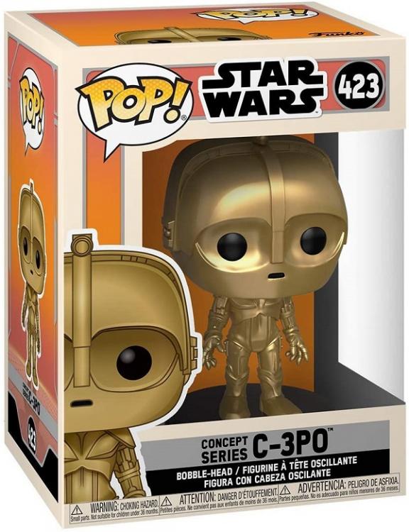 Funko Pop Star Wars 423 Concept Series C-3Po Vinyl Action Figure Statuetta