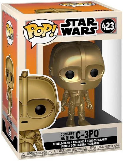Funko Pop Star Wars 423 Concept Series C-3Po Vinyl Action Figure Statuetta