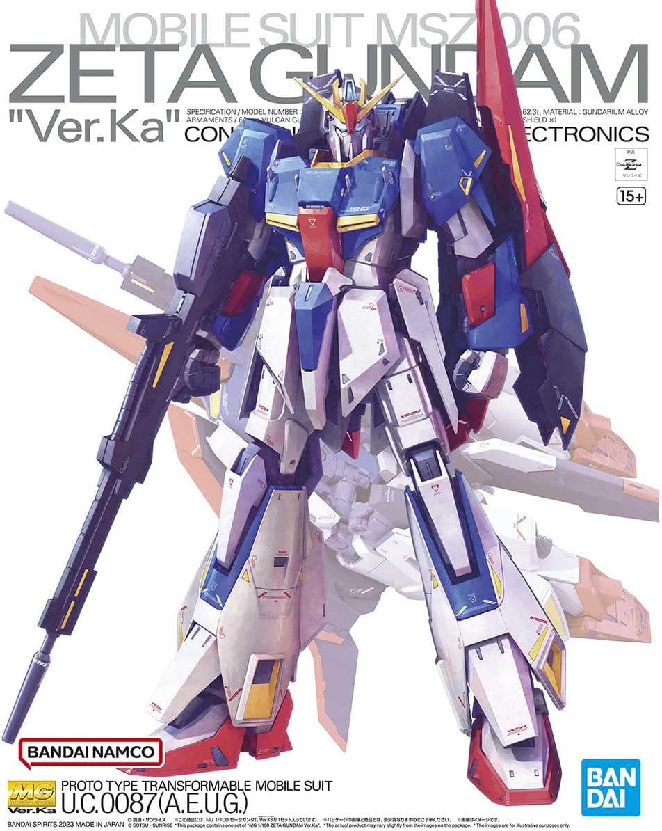Bandai MG Master Grade Gundam Zeta Ver. Ka - Model Kit Gunpla Figure PVC