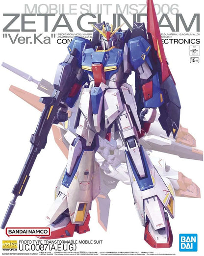 Bandai MG Master Grade Gundam Zeta Ver. Ka - Model Kit Gunpla Figure PVC