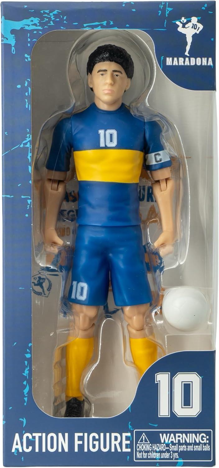 Sockers - Boca JR (Diego Armando Maradona) Action Figure Football/Calcio Statuetta da Collezione 20cm