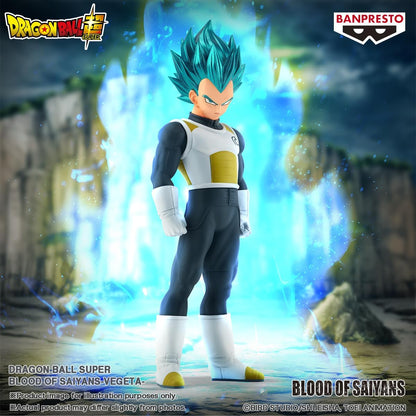 Bandai Banpresto Dragon Ball Super: Vegeta Super Saiyan Blu Statua Da Collezione - Blood of Saiyans Figure 17cm PVC