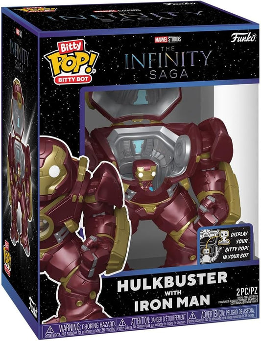 Funko Bitty Pop ! Bitty Bot - Marvel Avengers The Infinity Saga - Hulkbuster With Ironman