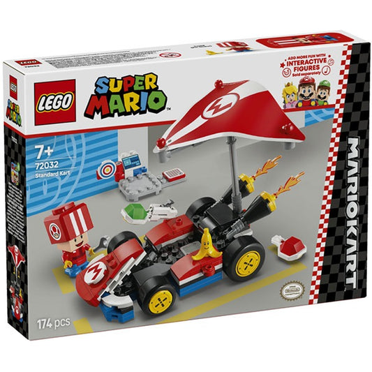 Lego - Super Mario Kart 72032 (Kart Standard) Set Con Toad Figure Game 174Pz 7+