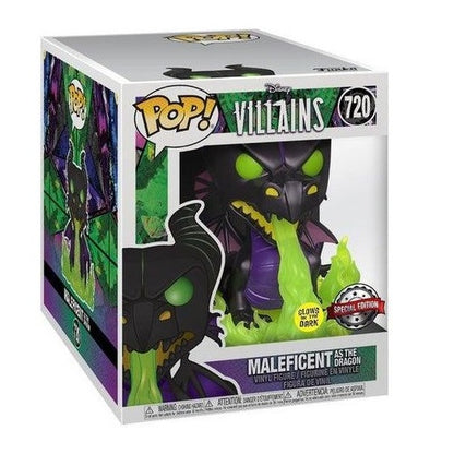 Funko Pop ! Disney Villains (720) Maleficent As The Dragon Special G.I.T.D. 15Cm