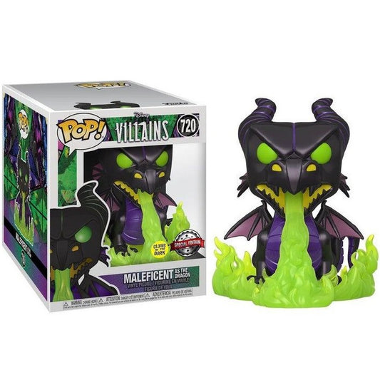 Funko Pop ! Disney Villains (720) Maleficent As The Dragon Special G.I.T.D. 15Cm