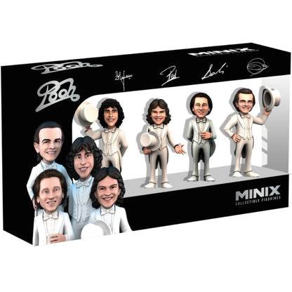 Minix - Pooh 4 Personaggi Da Collezione Figure Musica Italiana 8Cm