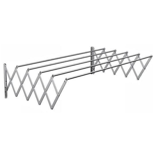 Stendibiancheria A Parete Estensibile Stendino Balcone Da Esterno O Bagno 80Cm