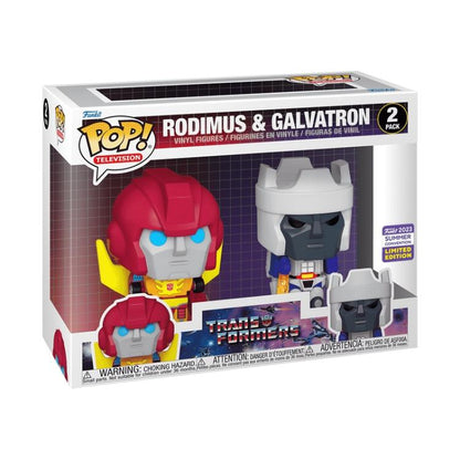Funko Pop ! Television Transformers (2 Pack) Rodimus & Galvatron Limited Edition