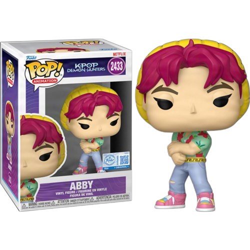 Funko Pop Animation - KPop Demon Hunters (2433) Abby (Soda Pop) Saja Boys Figure 9cm