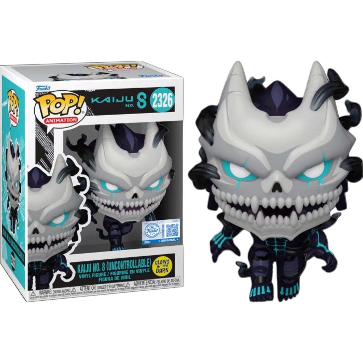 Funko Pop ! Animation Kaiju N°8 - (2326)  Kaiju No.8 (Uncontrollable) Glow Figure Special - 9cm