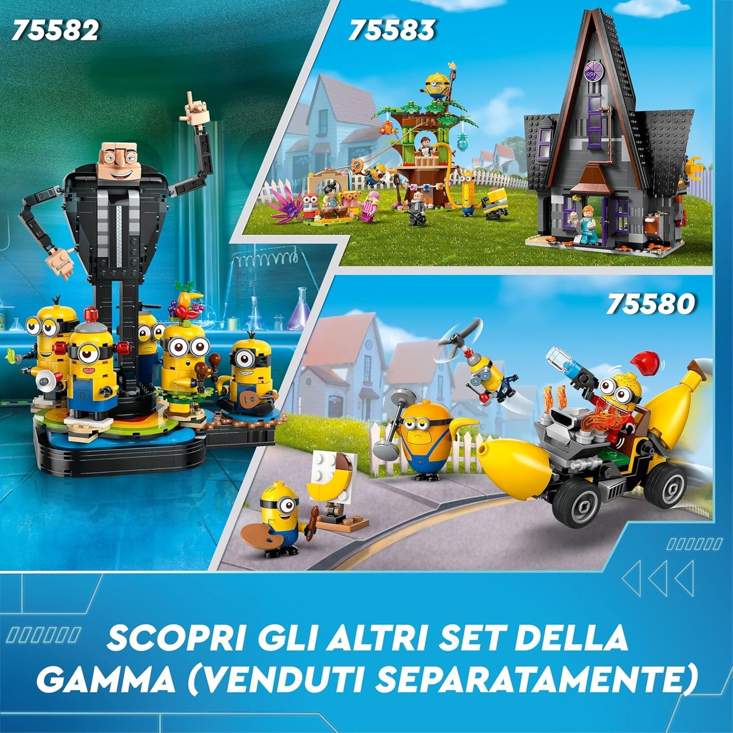 Lego - Cattivissimo Me 4 (75580) I Minions e l'Auto Banana Costruzione 136 pz 6+