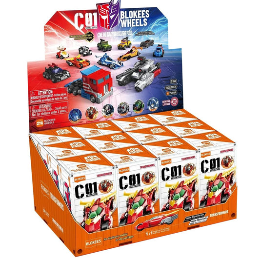 Blokees Transformers - Wheels: C01 Roll Out Auto Prime (Box Intero) 12 Action Figure a Sorpresa 75604