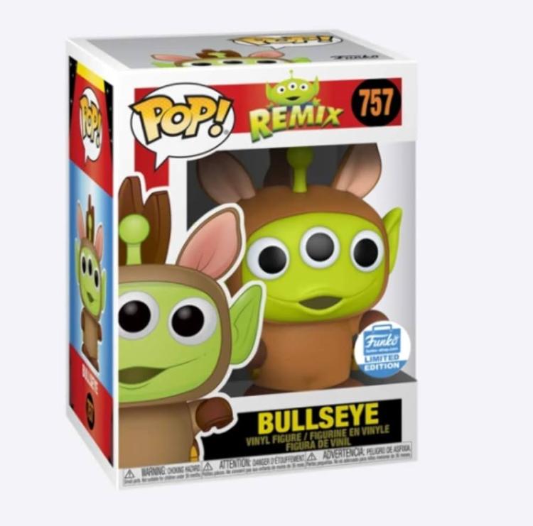 Funko Pop! Pixar Disney Remix (757) Alien As Bullseye Limited Edition Figure 9Cm