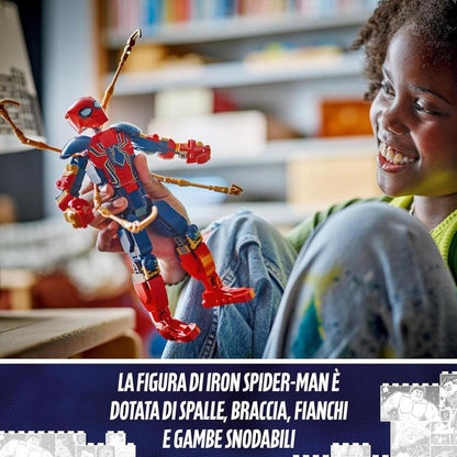 Lego Marvel Pergonaggio Costruibile Di Iron Spider-Man 76298 Action Figure 303Pz
