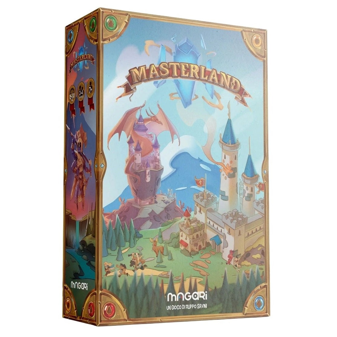 Masterland Card Board Game (1a Edizione) ITA Gioco Da Tavola 2-4 Giocatori Da Collezione