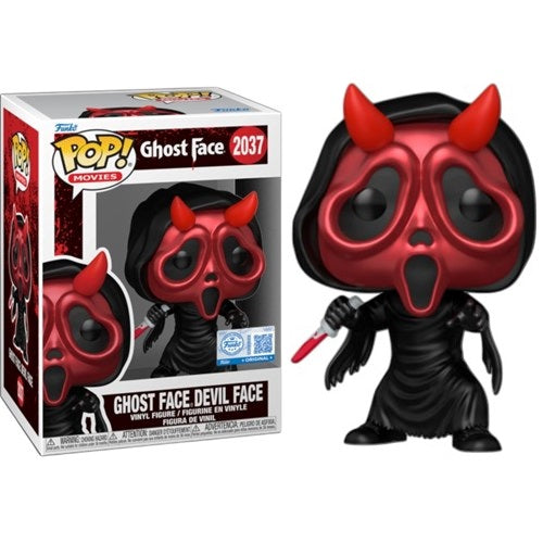 Funko Pop! Movies Scream - (2037) Ghost Face Devil Mask Special Figure 9cm - W/ Blood Knight