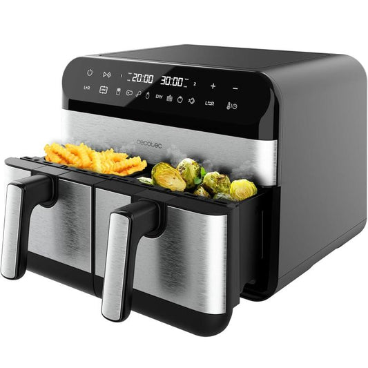 Cecotec Friggitrice ad Aria Digitale Doppio (Cecofry Advance 9000) Inox 9l 2800w