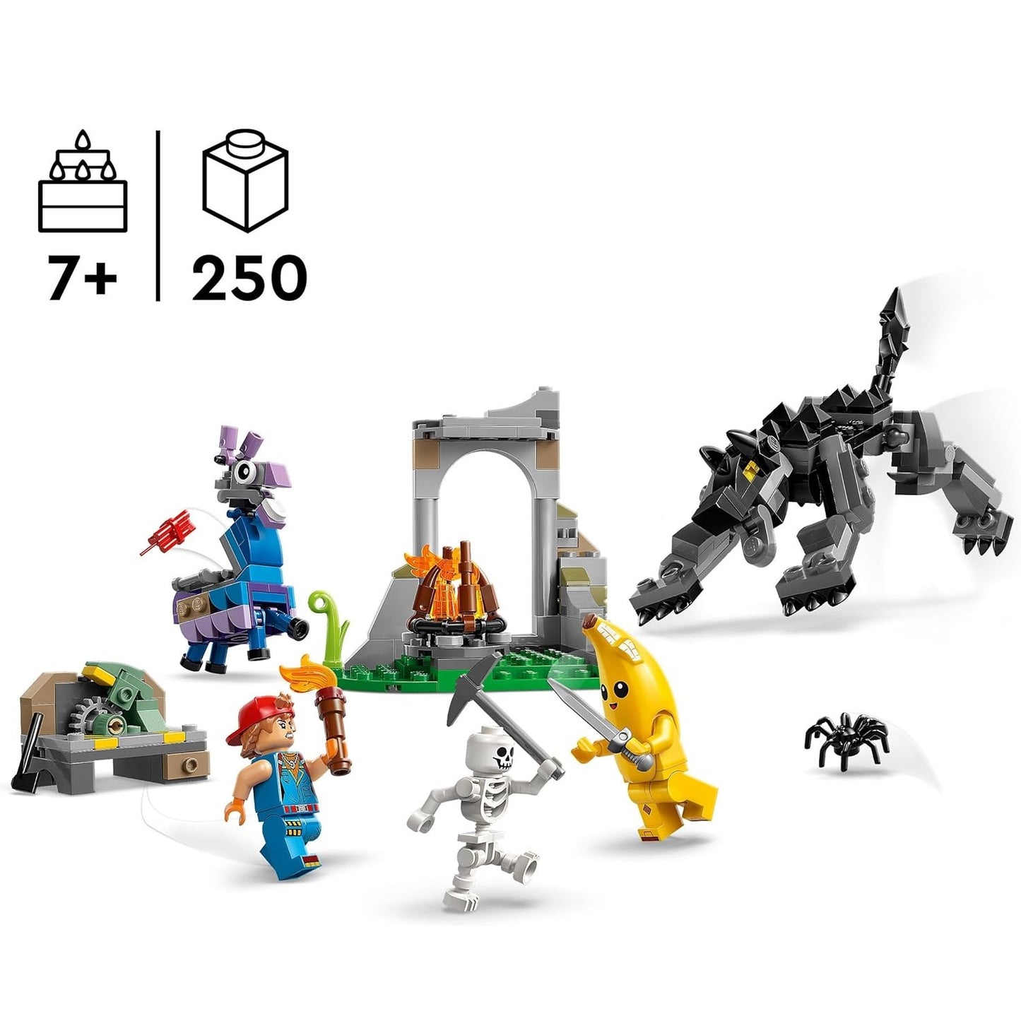 Lego - Fortnite 77075 (Campo di Bananita e Starter) Lama Delle Scorte Costruzione da 250 pz 7+