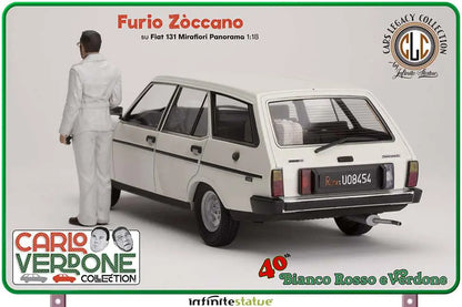 Infinite - Carlo Verdone Furio On 131 Panorama 1:18 Resin Car - Figure Bianco Rosso e Verdone Figure Zòccano