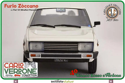 Infinite - Carlo Verdone Furio On 131 Panorama 1:18 Resin Car - Figure Bianco Rosso e Verdone Figure Zòccano
