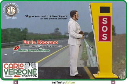 Infinite - Carlo Verdone Furio On 131 Panorama 1:18 Resin Car - Figure Bianco Rosso e Verdone Figure Zòccano