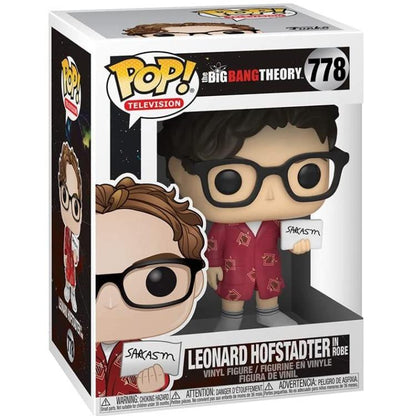 Funko Pop ! Television The Big Bang Theory (778) Leonard Hofstadter In Robe 9Cm