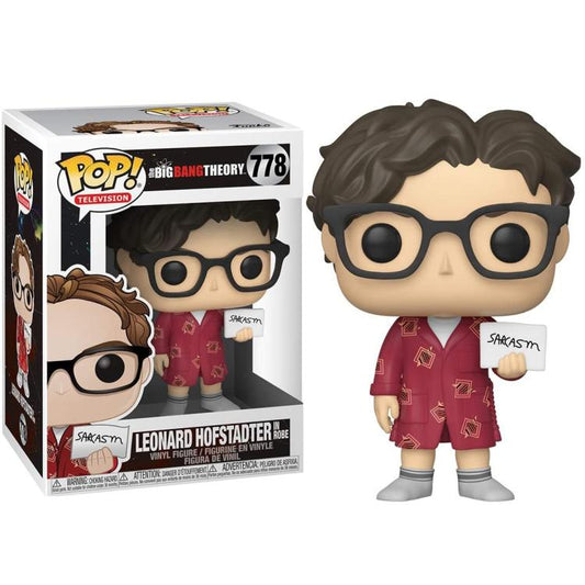 Funko Pop ! Television The Big Bang Theory (778) Leonard Hofstadter In Robe 9Cm