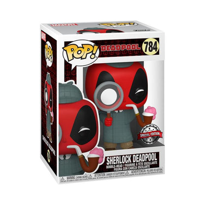 Funko Pop ! Marvel Deadpool (784) Sherlock Deadpool Special Edition Figure 9Cm