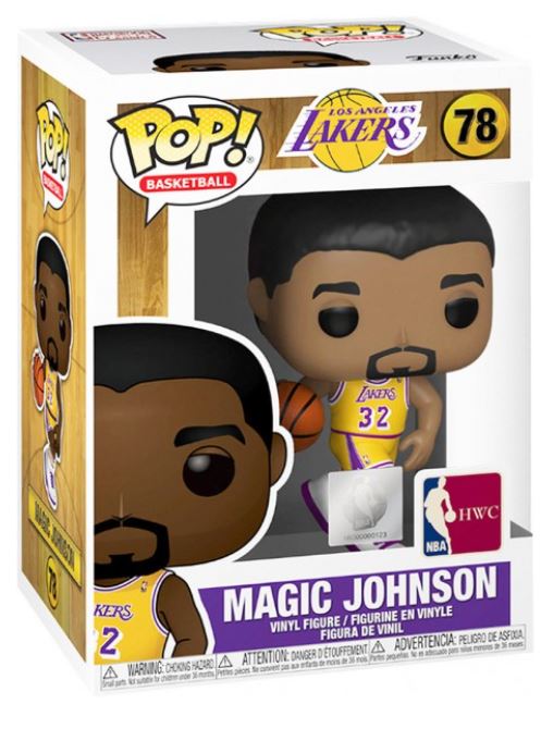 Funko Pop ! Basketball Nba Legends (78) Magic Johnson (Lakers Home) Figure 9Cm