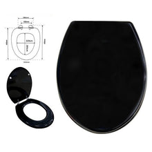 COPRIWATER UNIVERSALE NERO TINTA UNITA MDF RESISTENTE CERNIERE ACCIAIO WC BAGNO