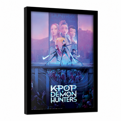 KPop Demon Hunters Key Art Cornice Quadro Collector Print 30x40cm