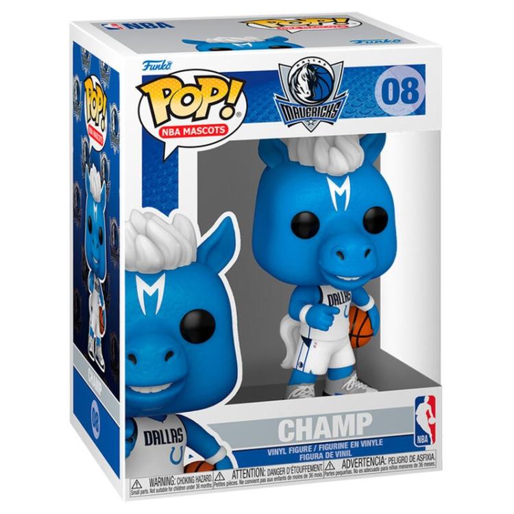 Funko Pop ! Basket Nba Mascots - (08) Dallas Maverick Champ Figure 9Cm