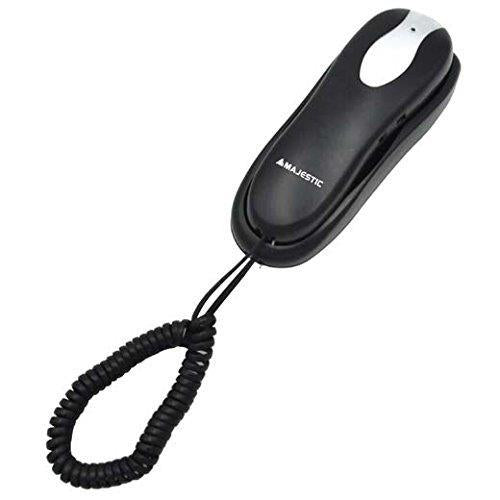 Majestic Max 250 Telefono Fisso A Muro Hotel Casa Parete Anziani Tasti Grandi-Bl