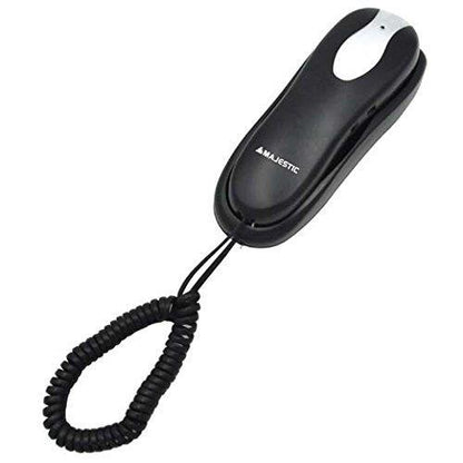 Majestic Max 250 Telefono Fisso A Muro Hotel Casa Parete Anziani Tasti Grandi-Bl