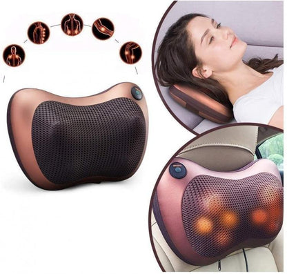 CUSCINO MASSAGGIATORE SHIATSU CASA AUTO CERVICALE MASSAGGIO COLLO SPALLE CORPO